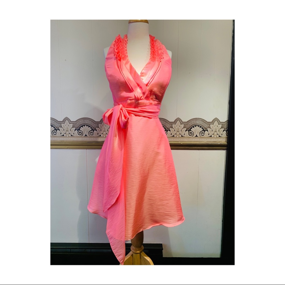 Taffeta Coral Dress